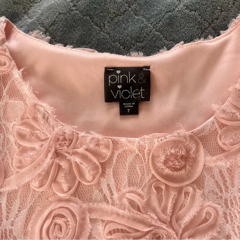 Girls' Pink‎ Floral Dress